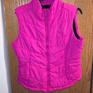 Neon Pink Puffy Vest